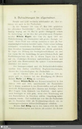 11. Betrachtungen im allgemeinen