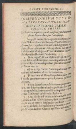 Compendiosum Systema Prudentiae Politicae