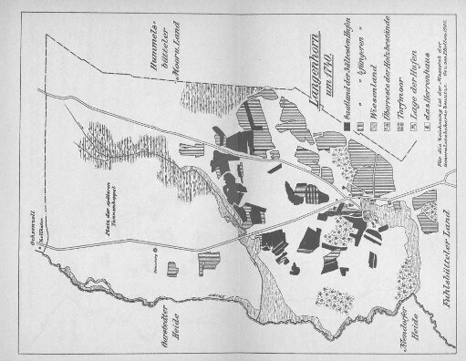 Langenhorn um 1740