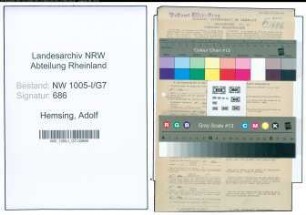 Entnazifizierung Adolf Hemsing , geb. 01.01.1896 (Postschaffner)