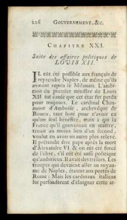Chapitre XXI. Suite des affaires politiques de Louis XII.