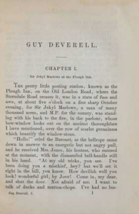 Chapter I. Sir Jekyl Marlowe at the Plough Inn