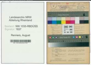Entnazifizierung August Renners , geb. 03.01.1901 (Bergmann)