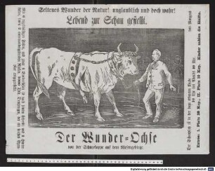 Seltenes Wunder der Natur! unglaublich und doch wahr! Lebend zur Schau gestellt.