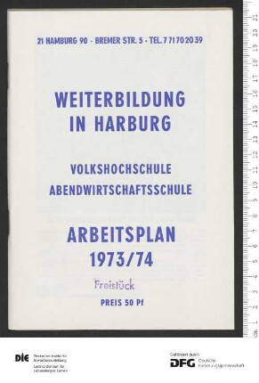 Programm Jahr 1973/1974