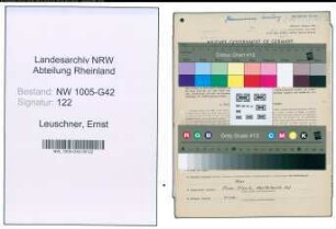 Entnazifizierung Ernst Leuschner , geb. 09.10.1904 (Schlosser)