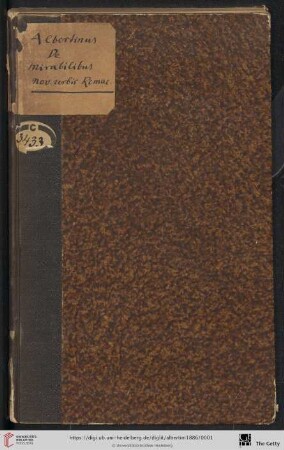 Francisci Albertini Opusculum de mirabilibus novae urbis Romae