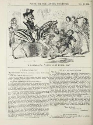 A probability. "Hold your zebra, sir?"