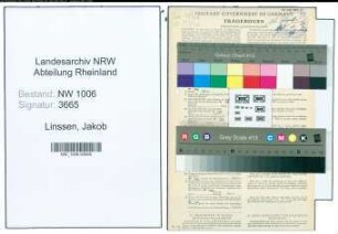 Entnazifizierung Jakob Linssen , geb. 06.07.1898 (Arbeiter)