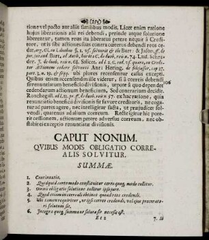 Caput Nonum. Quibus Modis Obligatio Correalis Solvitur.