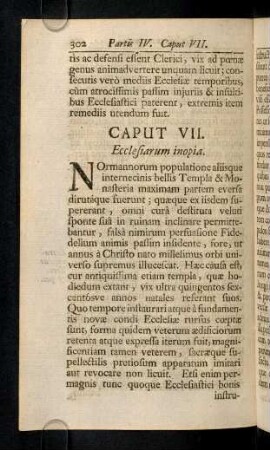 302-309, Caput VII