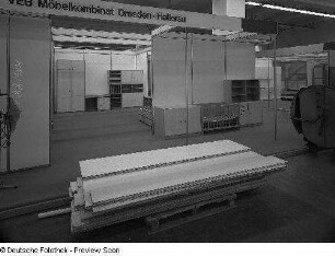 Konstruktionsteile für das Jugendzimmer (Modell 721) des VEB Möbelkombinat Dresden-Hellerau