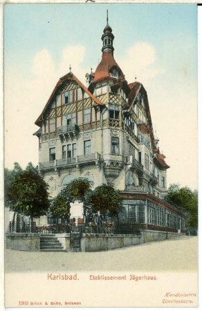 Karlsbad. Etablissement Jägerhaus