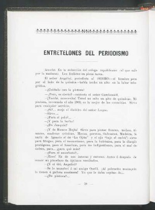 Entretelones del periodismo