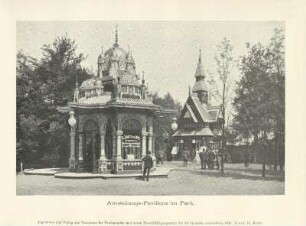 Ausstellungs-Pavillons im Park
