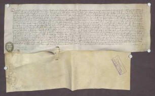 Henselin genannt Balmans Henselin und seine Ehefrau Katharina von Honau verkaufen der Frühmesserei in der Pfarrkirche zu Honau eine jährliche Gült von 10 Schilling straßburg. Pfennigen von genannten Gütern zu Honau um den Preis von 5 Pfund straßburg. Pfennige.
