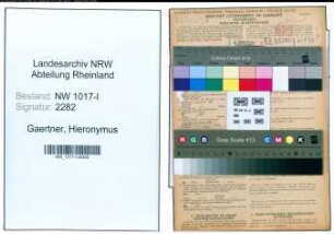 Entnazifizierung Hieronymus Gaertner , geb. 15.05.1886 (Former)