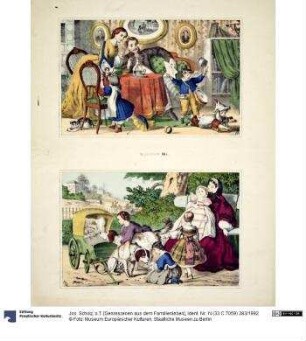 o.T. [Genreszenen aus dem Familienleben]