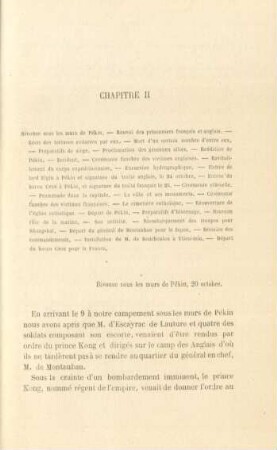 Chapitre II. Bivouac sous les murs de Pékin. - ...