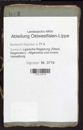 (Verordnung über) Brautschatz von Bauerngütern, Bd. 2