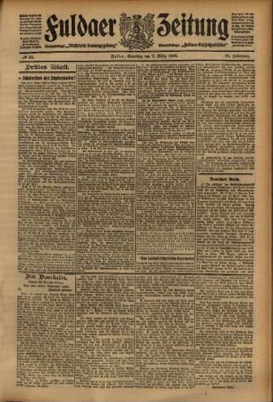 Dritte Ausgabe vom Samstag, den 07. März 1908.