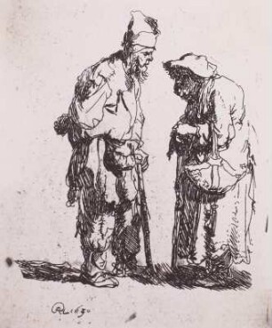 Bettler und Bettlerin