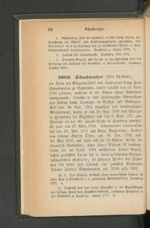 3609. Schuchmacher (Otto Christian)