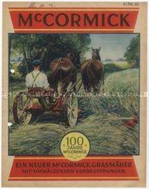 Grasmäher der Firma Mc. Cormick