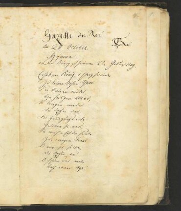 1-433, Gazette du Roi