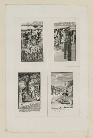 Heiliger Franz mit der flammenden Hand [Darstellung oben links], aus: "Szenen aus dem Leben des Heiligen Franziscus"