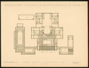 Königliche Oper, Berlin-Tiergarten: Grundriss 3. Ranggeschoss 1:400