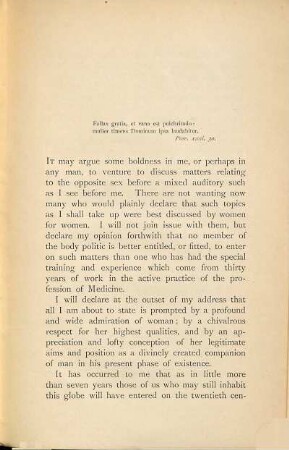Women their probable place and prospects in the twentieth century : (An address delivered in Glasgow before the Scottish Society of Literature and Art, on December 15, 1893)
