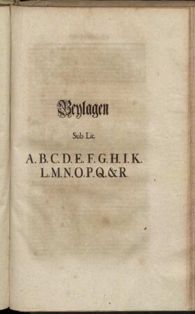 Beylagen Sub Lit. [...]