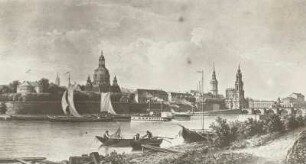 Dresden: Blick von der ehemaligen Bastion Bär auf die Brühlsche Terrasse