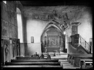 Hochhausen Evangelische Notburga-Kirche Innenansicht nach Osten