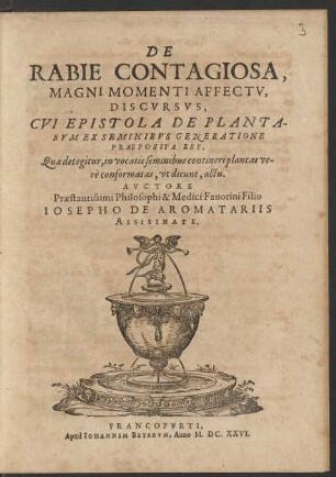 De Rabie Contagiosa, Magni Momenti Affectu, Discursus