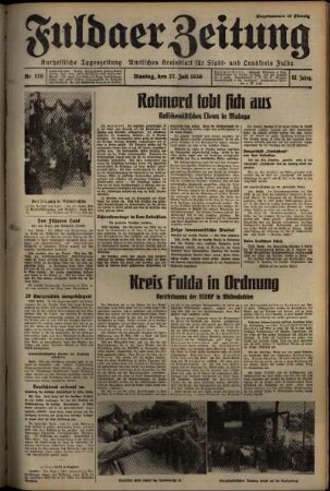 Ausgabe vom Montag, den 27. Juli 1936.