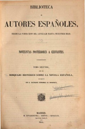 Novelistas posteriores a Cervantes. 2