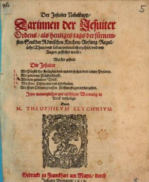 Der Jesuiter Nebelkapp