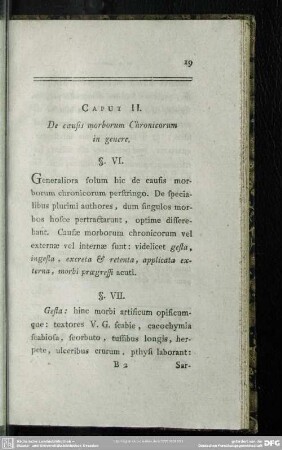 Caput II. De causis morborum Chronicorum in genere