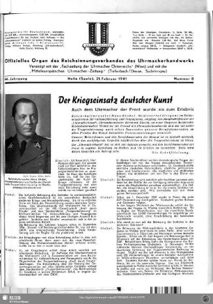 Der Kriegseinsatz deutscher Kunst