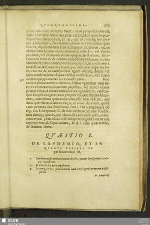 Quaestio L. De Laudemio, Et In Quibus Casibus Id persolvendum sit