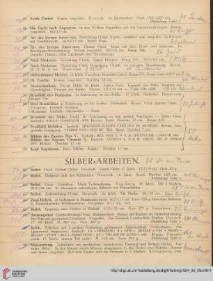Silber-Arbeiten (Nr. 60-133)