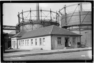 Bau Me 132 Büro und Laboratorium, Me 505, 506 Gasbehälter