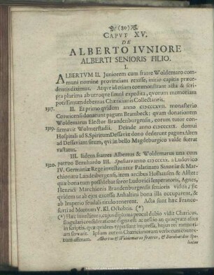 Caput XV. De Alberto Iuniore Alberti Senioris Filio