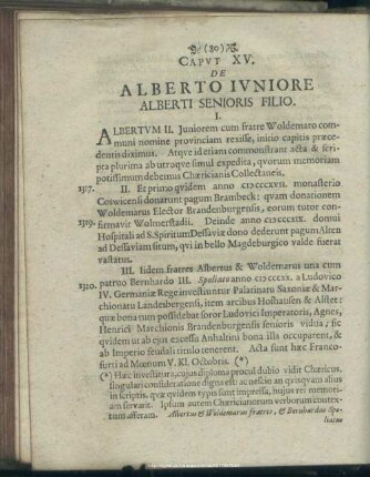Caput XV. De Alberto Iuniore Alberti Senioris Filio