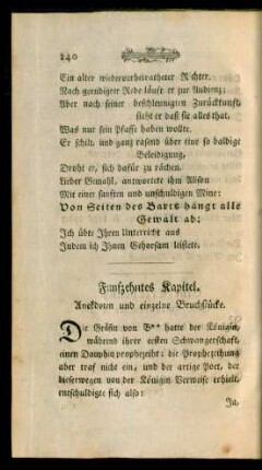 Funfzehntes Kapitel. Anekdoten und einzelne Bruchstücke