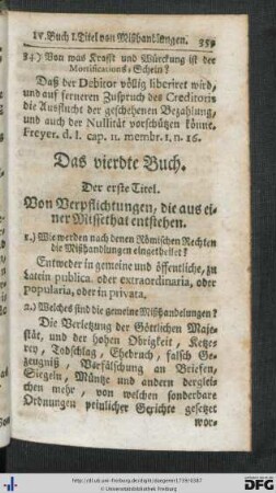 Das vierdte Buch.