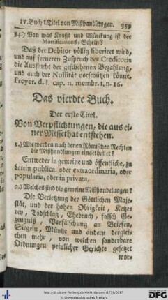 Das vierdte Buch.
