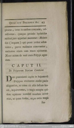Caput II. De Polyporum Narium Curatione